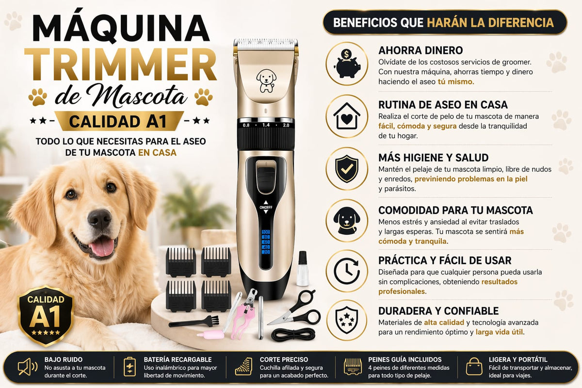 Maquina para cortar el pelo de mascota