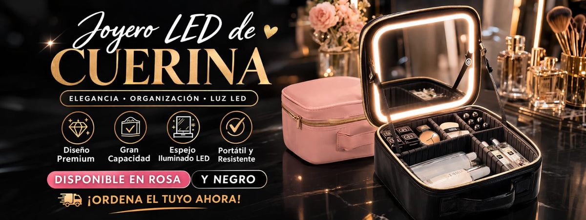 Neceser de maquillaje con luz led maletin neceser cosmetiquera