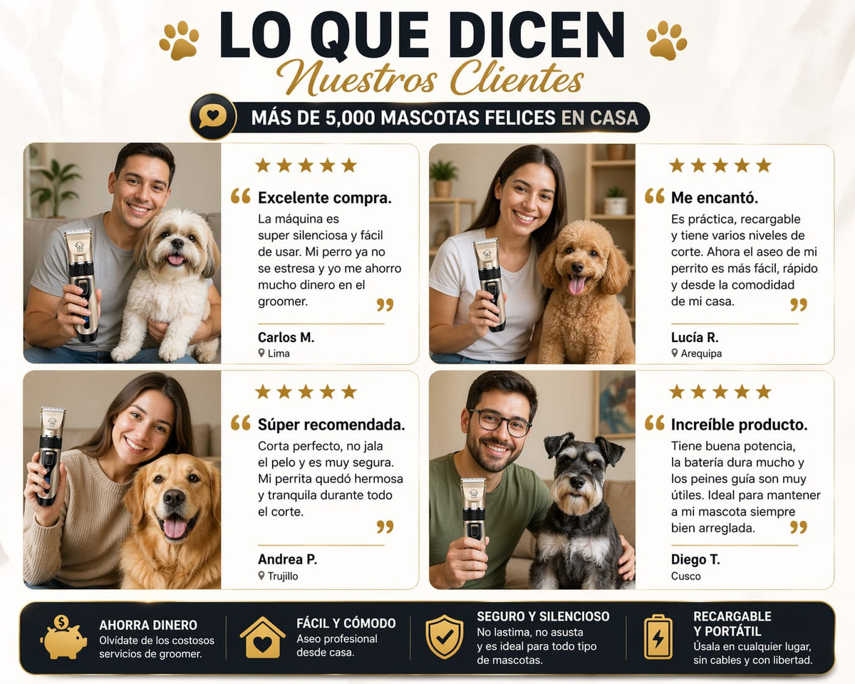 Maquina para cortar el pelo de mascota
