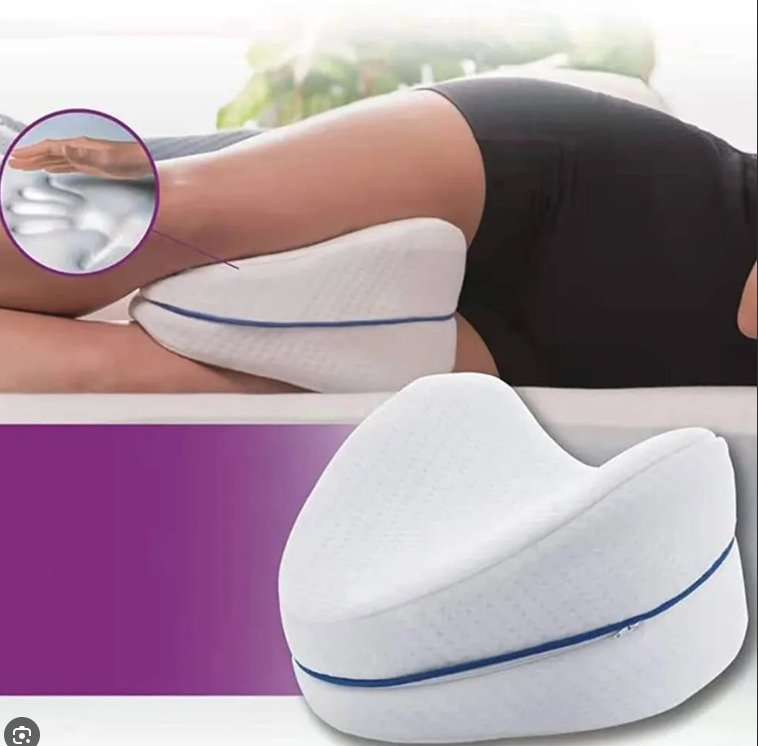 Almohada Ergonómica Viscoelástica para Piernas y Rodillas